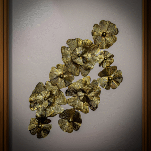 Golden Floral Metal Wall Art – Premium Home Décor